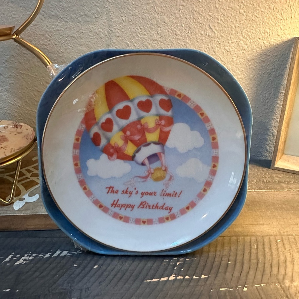 Unopened 1984 American Greetings Fine Porcelain Happy Birthday Collector’s Plate